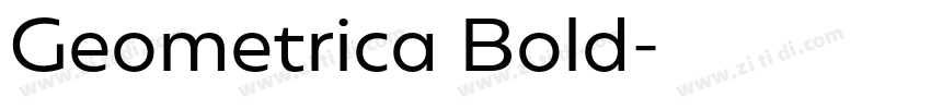Geometrica Bold字体转换